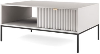 Couchtisch Nova Wohnzimmertisch 104x68cm grau MDF