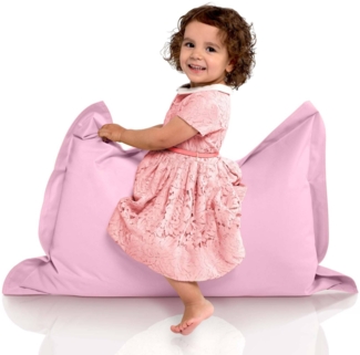 Green Bean® Kinder-Sitzsack 70x100 cm & 70 Liter EPS-Perlen Füllung - Indoor & Outdoor Bean Bag Sitzkissen - Rosa