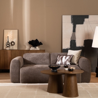 Bronx71 Sofa Maine 2,5-Sitzer Chenille braun