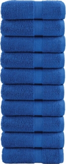 Premium-Waschlappen 10 Stk Blau 30x30cm 600 g/m² 100% Baumwolle 137181