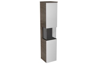 Lanzet Hochschrank Vitrine 30 cm, links