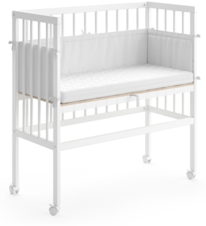 Vitalispa Beistellbett Weiß 94 x 90 cm 1 Seitenschiene, Sophie