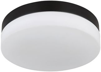 Deckenlampe, Außenleuchte, 2 Flammig, Alu, Glas, D 24 cm