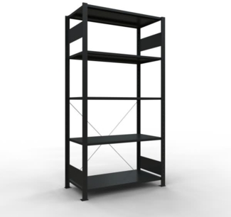 Schulte Regal MULTIplus150 32650-S 200 x 100 x 50 cm schwarz