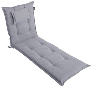 LILENO HOME Liegenauflage perfekt für Strandliegen, Sonnenliege Auflage, Gartenliege Auflage, (1er Set), Polsterauflage Silber Y, Auflagen für Gartenliegen