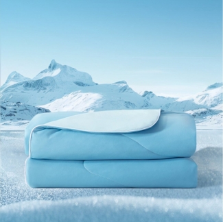 Elemuse Sommerbettdecke Kühldecke, Sommerdecke, Selbstkühlende Atmungsaktive Leichte Decke, Füllung: 30% Lenzing Tencel und 70% Polyester (63% Polyester und 37% SORONA), Kühlfaser Wohndecke für Sommer, OEKO-TEX®