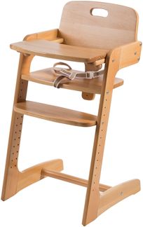 roba Treppenhochstuhl 'Kid Up' - Massivholz - mitwachsender Hochstuhl - Natur