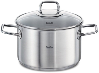 Fissler viseo Kochtopf Induktion mit Glasdeckel Edelstahl 24 cm Ø 5,7 L