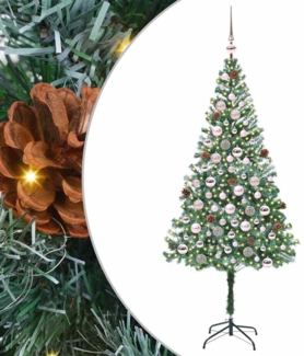 vidaXL Künstlicher Weihnachtsbaum Grün 180 cm PVC und Stahl 3396716