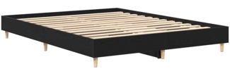 vidaXL Bettgestell Schwarze Eiche 150 x 200 cm Holzwerkstoff 3329281