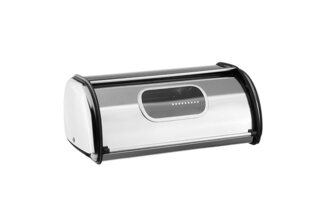 Gravidus Brotkasten Edelstahl Brotkasten Rollklappe & Sichtfenster