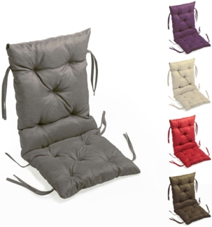 sunnypillow Bankauflage Bankauflage Stuhlkissen viele Farben und Größen zur Auswahl, 40 cm x 40 cm x 40 cm grau