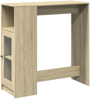 vidaXL Bartisch mit Regal Sonoma-Eiche 101x40x103,5 cm Holzwerkstoff 854366