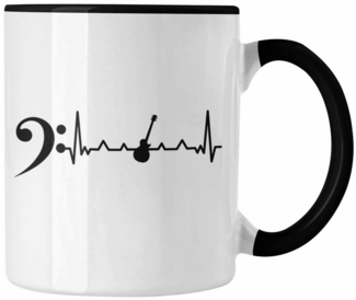 Trendation Tasse Bassist Tasse Geschenk Bass-Spieler Geschenkidee Kaffee-Becher Herzsch