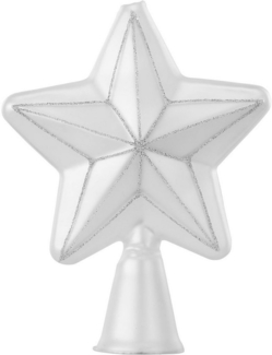 MAGIC by Inge Christbaumspitze, Christbaumspitze Stern Glas 17cm Just White
