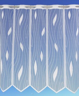 dekondo Scheibengardine "Swing", Kurzstore, Bistrogardine, Panneaux – 50x160 cm (Höhe x Breite)