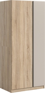 Home affaire Kleiderschrank BENDINGO, TOPSELLER!, Schlafzimmerschrank, Schrank, Garderobenschrank (OTTO BESTSELLER, Garderobe & Schlafzimmer) Breite 80cm, Eiche NB, 2-türig, inkl 1 Kleiderstange und 3 Ablageboden