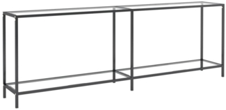 Konsolentisch Transparent 220 x 35 x 75,5 cm Hartglas [331710]