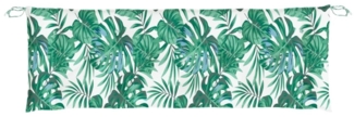 vidaXL Gartenbank-Auflage Blattmuster 150x50x7 cm Oxford-Gewebe 378972