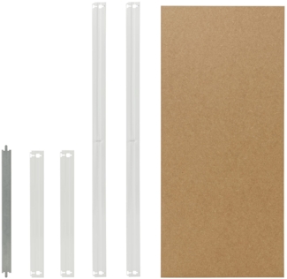 shelfplaza OFFICE 80x60 cm Fachboden-Set in lichtgrau für OFFICE Schwerlastregale mit 175 kg Traglast pro Boden