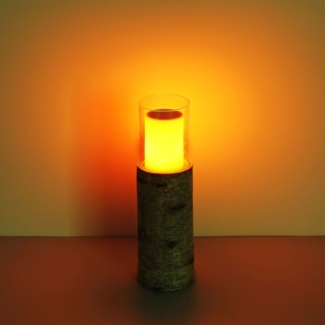 Solarleuchte Garten Baumstamm Solarlampe Außen Außenleuchte Solar 36653