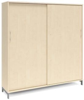 Büroschrank DNA 1600x1660 mm Birke/Weiß 4A4