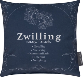 HTI-Living Dekokissen Dekokissen Sternzeichen Zwillinge, Sofakissen Kuschelkissen