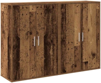 vidaXL Sideboard, Holzwerkstoff Altholz, 60 x 31 x 84 cm