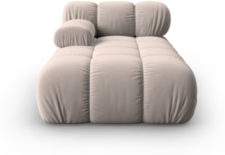 Micadoni Recamiere Bellis Links Samtstoff Riviera Beige