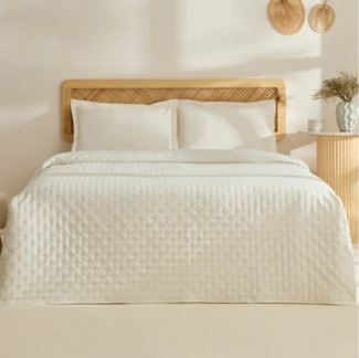 Karaca Home Tagesdecke Breezy Bettüberwurf Ecru 160x240 cm
