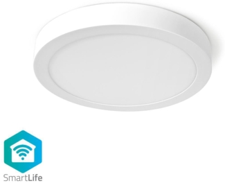 SmartLife Deckenleuchte | Wi-Fi | Kaltweiss / Warmweiss | Rund | Durchmesser: 300 mm | 1200 lm | 2700 - 6500 K | IP20 | Energieklasse: G | Android™ / IOS