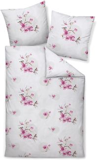 Janine Mako-Soft-Seersucker Bettwäsche 155x200,80x80 2 teilig Tango 20147-01-510 orchideenrosa