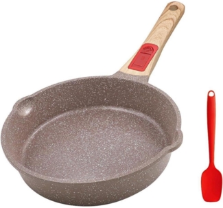 Keramik Pfanne 20 cm Antihaft Bratpfanne Abnehmbarer Griff für alle Herdarten