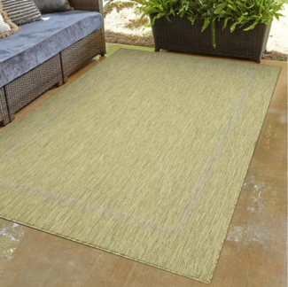 Carpettex Outdoorteppich Unicolor - Einfarbig, Läufer, Höhe: 5 mm, Teppich Wetterfest Balkon Küchenteppich Flachgewebe Sisaloptik