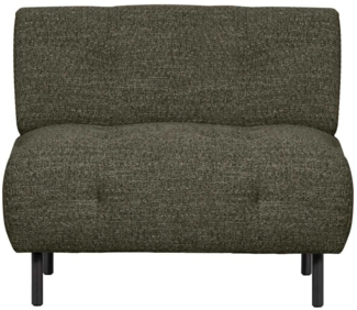 Sessel Lloyd aus grobmaschigen Stoff, Grün