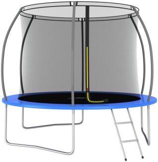 Trampolin-Set inkl. Sicherheitsnetz, Leiter und Regenschutz, Rund 150 kg, 305x76 cm