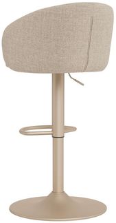 ACTONA GROUP Barhocker Hocker (1 St), beiger Stoff, mit Gaslift, Fußstütze und Drehfunktion, FSC™
