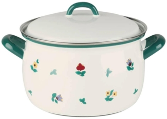 Riess Riess hoher Topf 1,5l 16cm Gmundner Streublumen R0164049