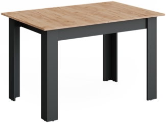 Vicco Esstisch Anthrazit/Goldkraft Eiche 160x80 cm ausziehbar, Repose