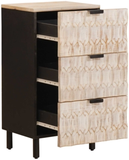 vidaXL Sideboard Weiße gewaschene Oberfläche 40 x 33,5 x 75 cm 4017887