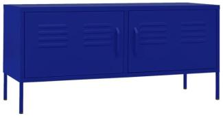 vidaXL TV-Schrank Marineblau 105x35x50 cm Stahl [336226]