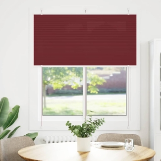 vidaXL Plissee Bordeauxrot 115x100 cm Stoffbreite 114,4 cm Polyester 4015231