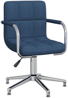 vidaXL Bürostuhl Drehbar Blau Stoff [334733]