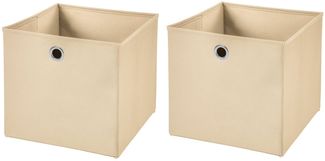 StickandShine Faltbox 2er SET 28 x 28 x 28 cm ohne Deckel – perfekt für KALLAX - 19 Farben