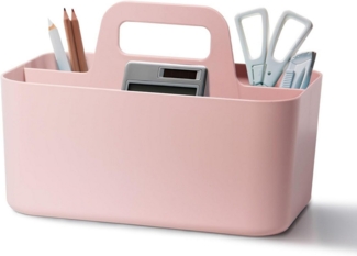 Zedelmaier Aufbewahrungskorb Korb Organizer mit Griff, Kunststoffkorb, Bastelkorb, Schreibtischkorb