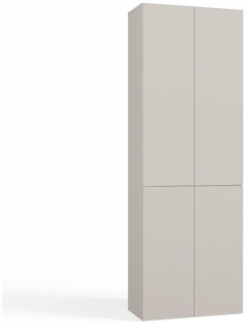 MAGOWA Badkommode Hochschrank Badezimmerschrank funktional H174 cm x B60 cm x T30 cm, Das grifflose TIP-ON Öffnungssystem