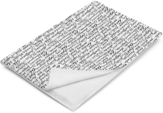 DECALVIBES Tagesdecke Kuscheldecke Multilingual Calligraphy - 152 x 203 cm