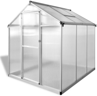 vidaXL Gewächshaus Verstärkt Aluminium 3,46 m³ 43555