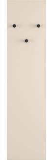 Selsey 'Caletto' Wandgarderobe mit 3 Haken, beige, ca. 137 x 34 x 2 cm