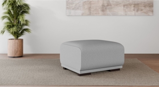 Home affaire Polsterhocker BORNHOLM, kleiner Hocker passend zur Serie, Maße B/T/H: 61/72/46 cm, mit Wellenfederung, in hochwertiger Verarbeitung